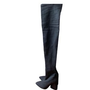 Yeezy cloth high thigh boots